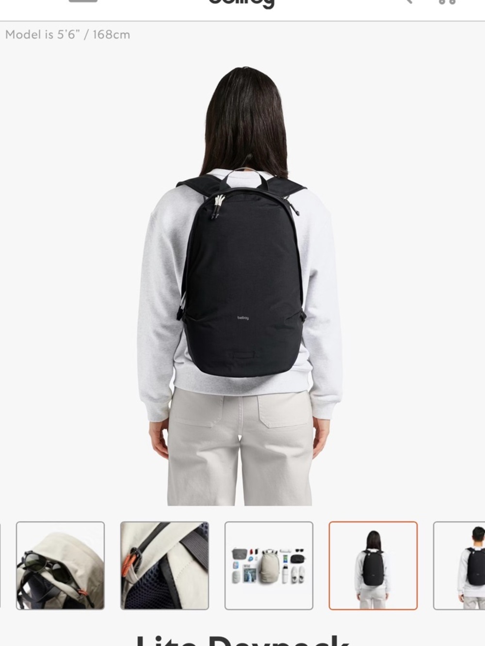 Bellroy Lite Daypack — Ash - Picture 8 of 8